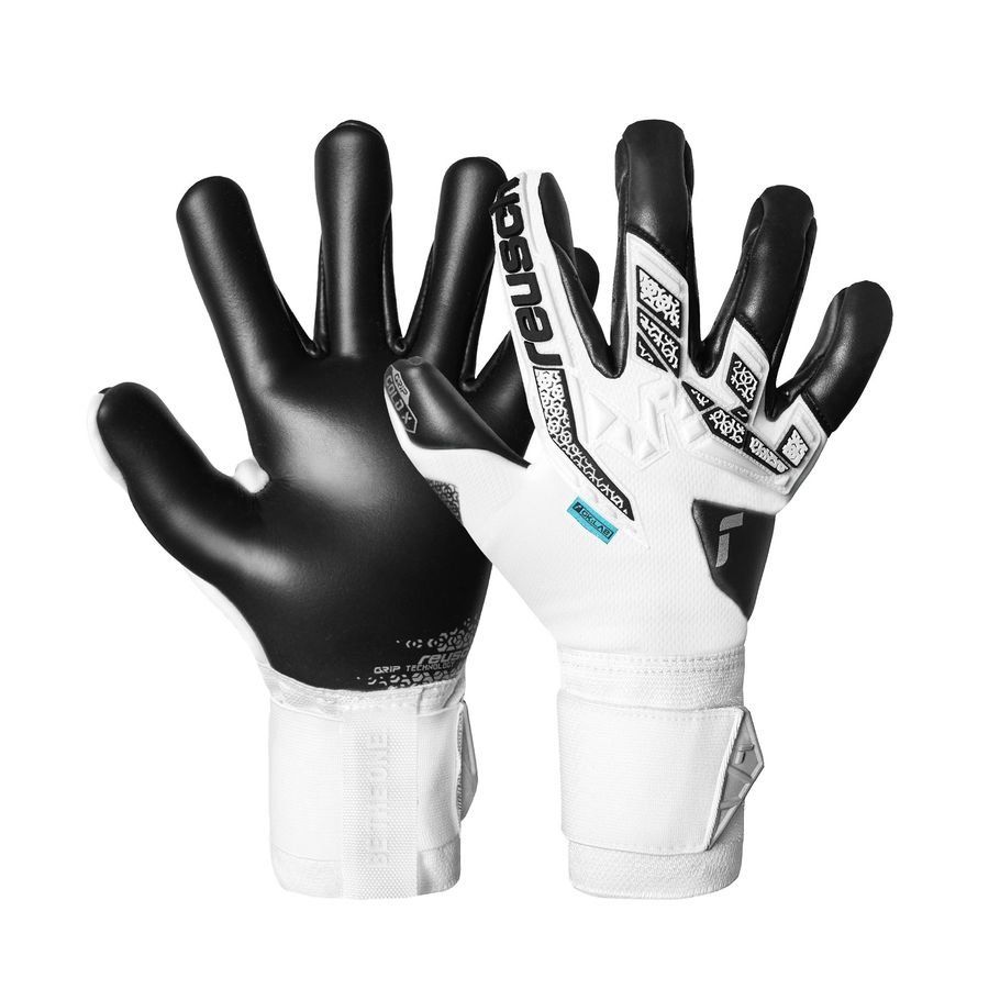 Reusch Gants de Gardien Attrakt FreeGel Gold X GK:LAB - Blanc/Argenté/Noir