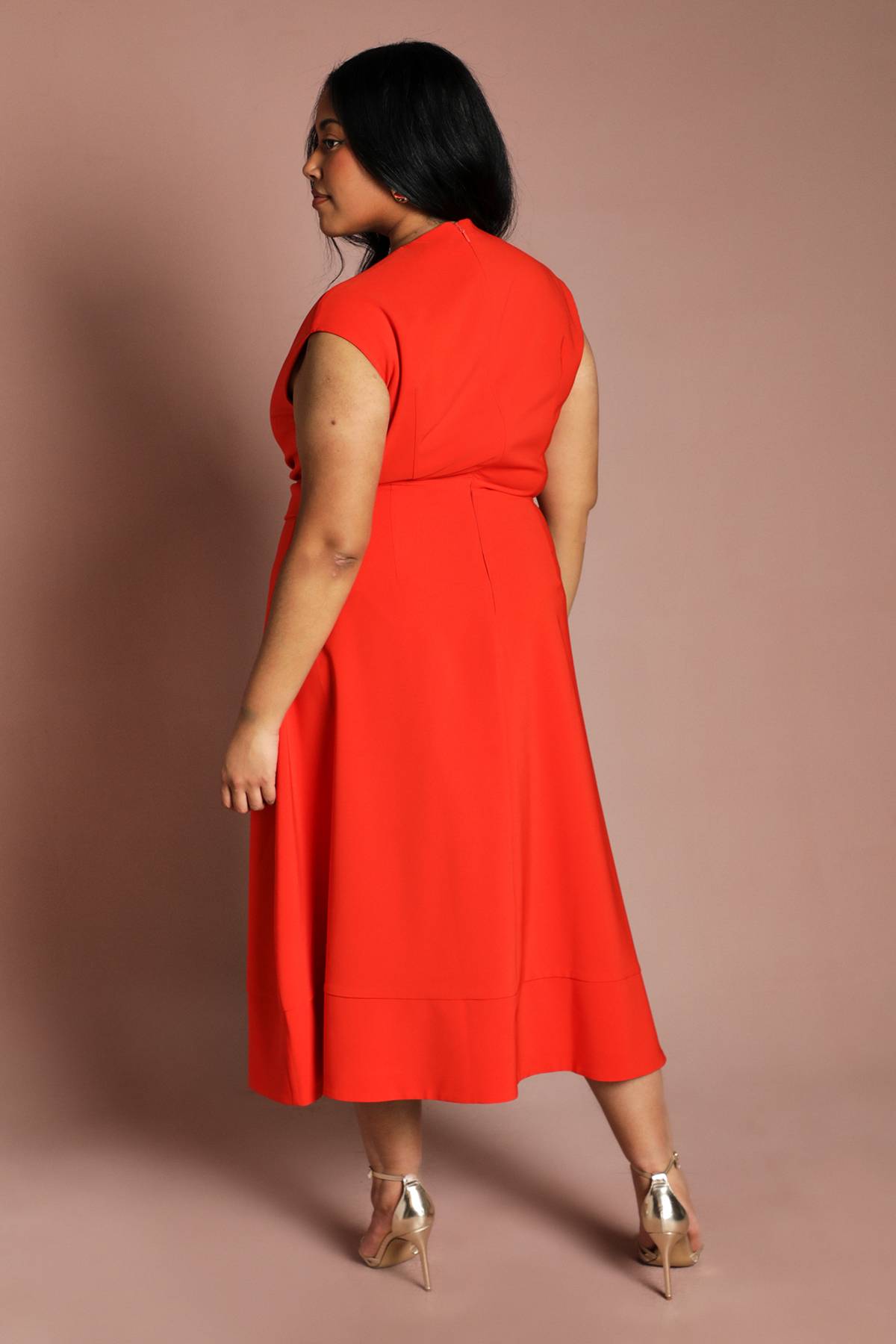 Coast Robe Midi En Crêpe Ceinturée Grande Taille