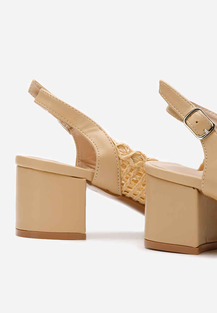 Chaussures slingback beige Tosena
