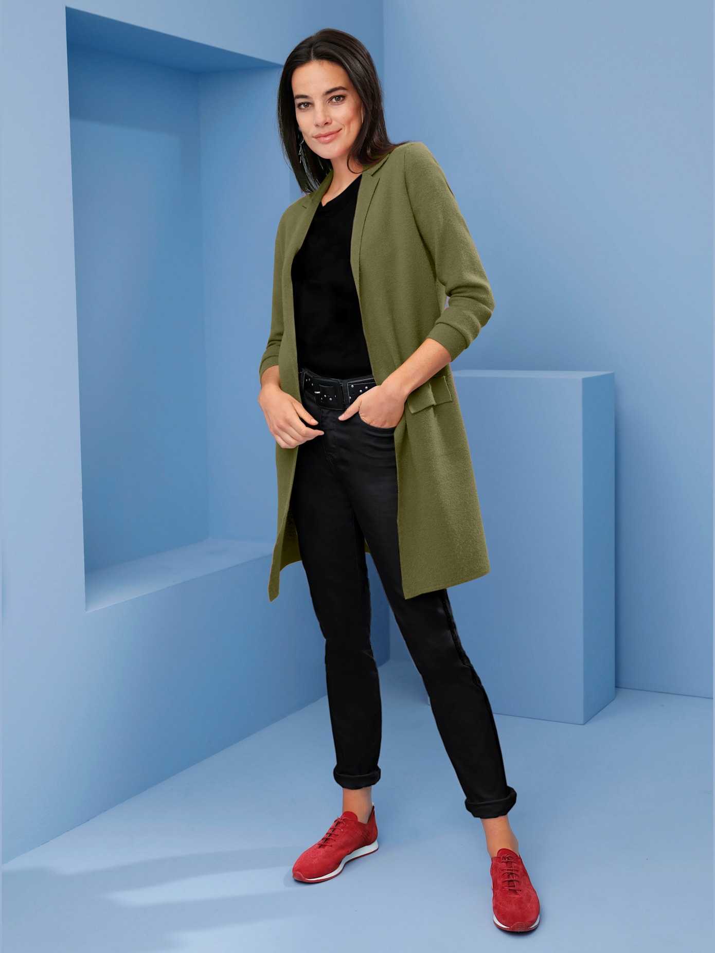 Manteau en tricot look tendance