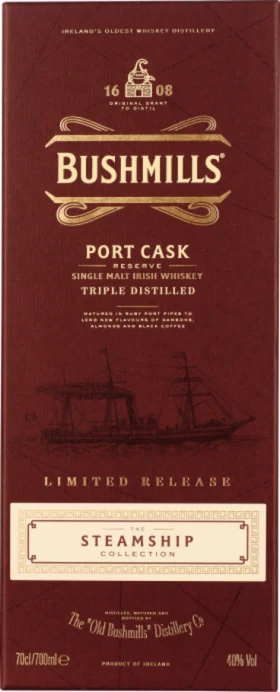BUSHMILLS STEAMSHIP COLLECTION PORT CASK RESERVE 70CL