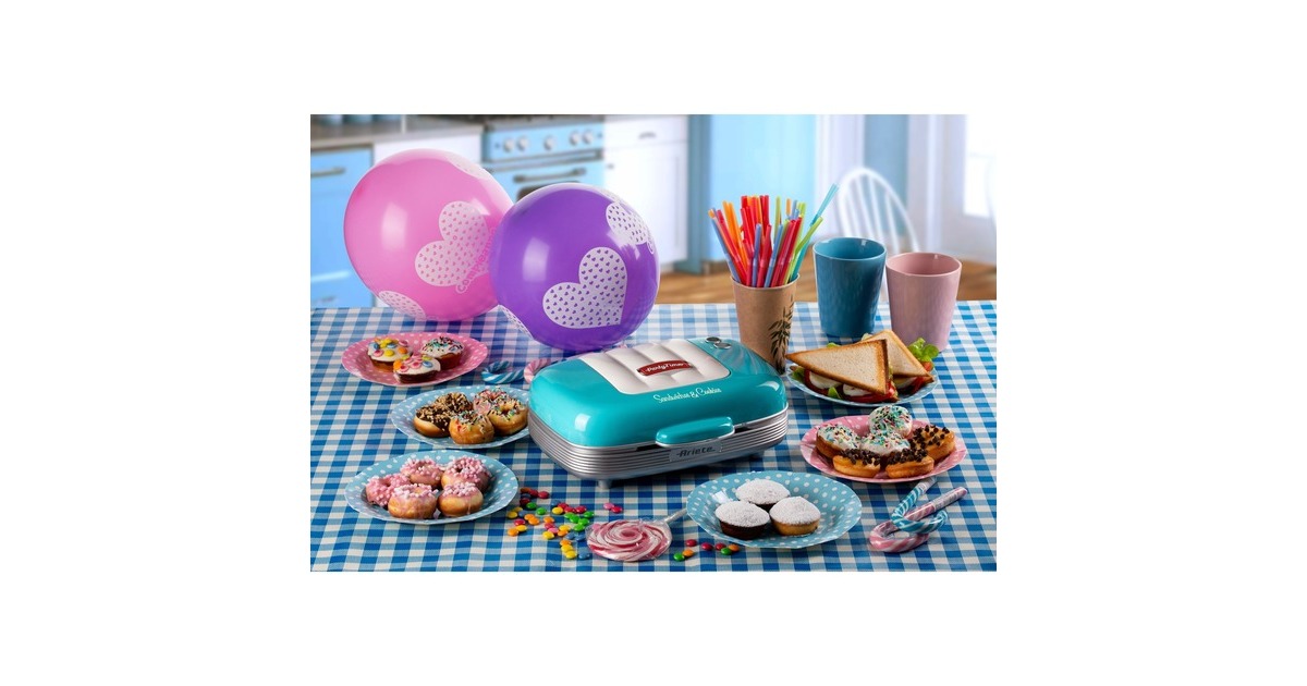 ArieteParty time Tosti / cupcake maker 1972/01 sandwichmaker  (Lichtblauw)