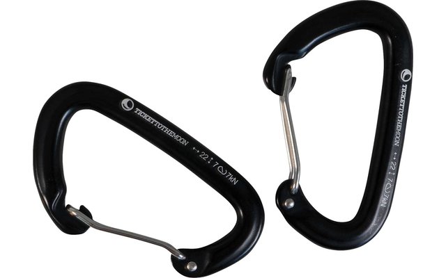 Ticket to the Moon 22kN Aluminium Karabiner 2 Stück