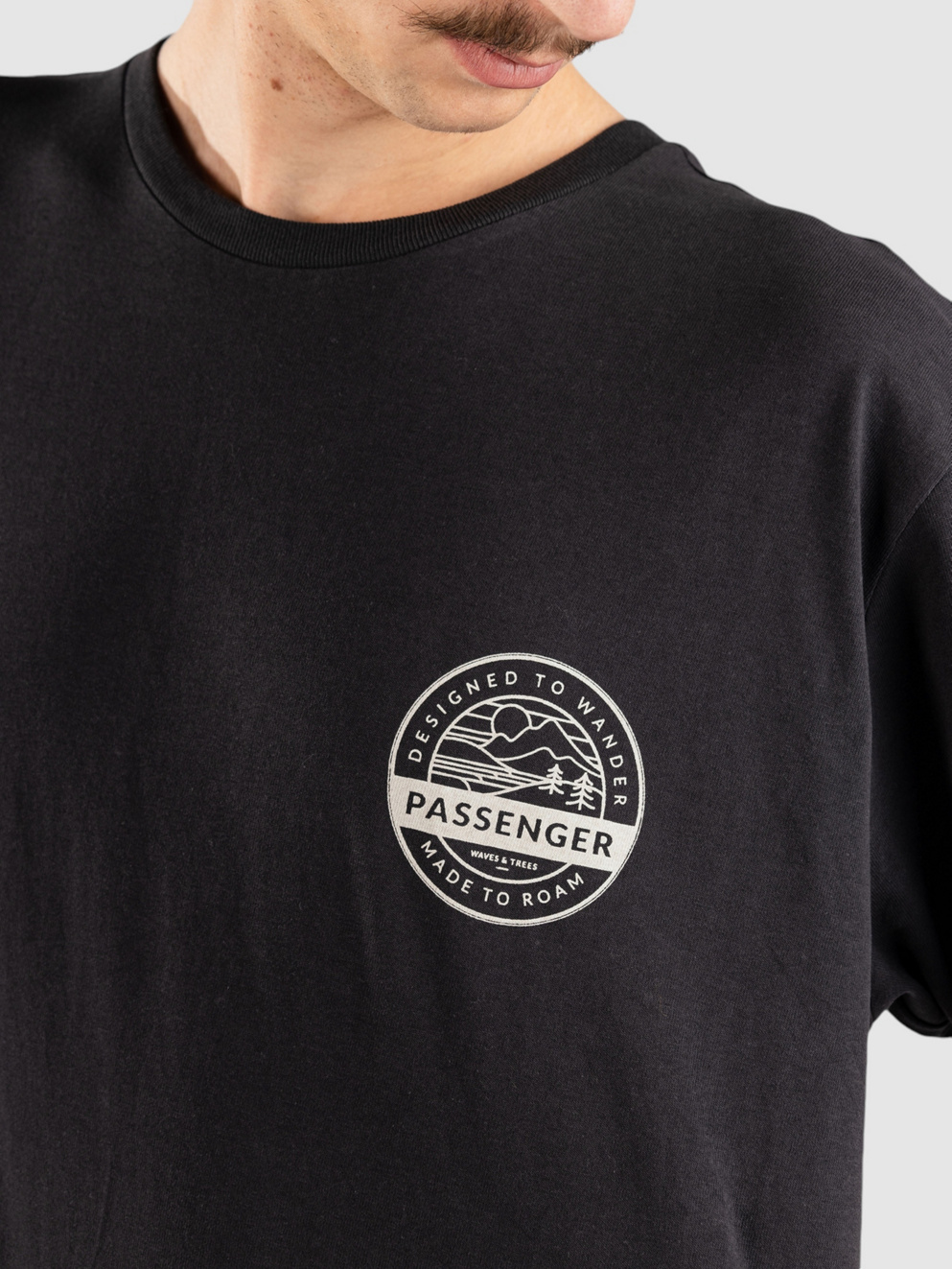 Passenger Odyssey Recycled Cotton T-Shirt black