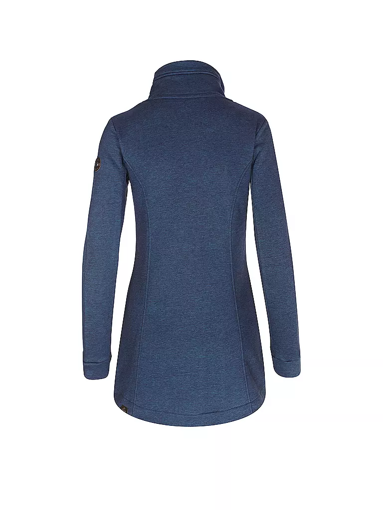 RAGWEAR Sweatjacke LONG LETRICE blau