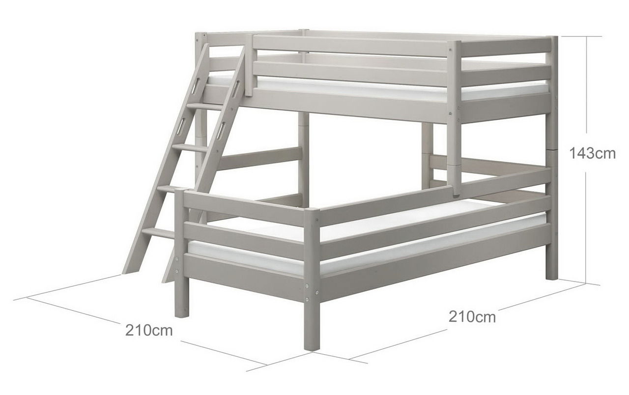 Flexa Mittelhohes-Kombibett CLASSIC