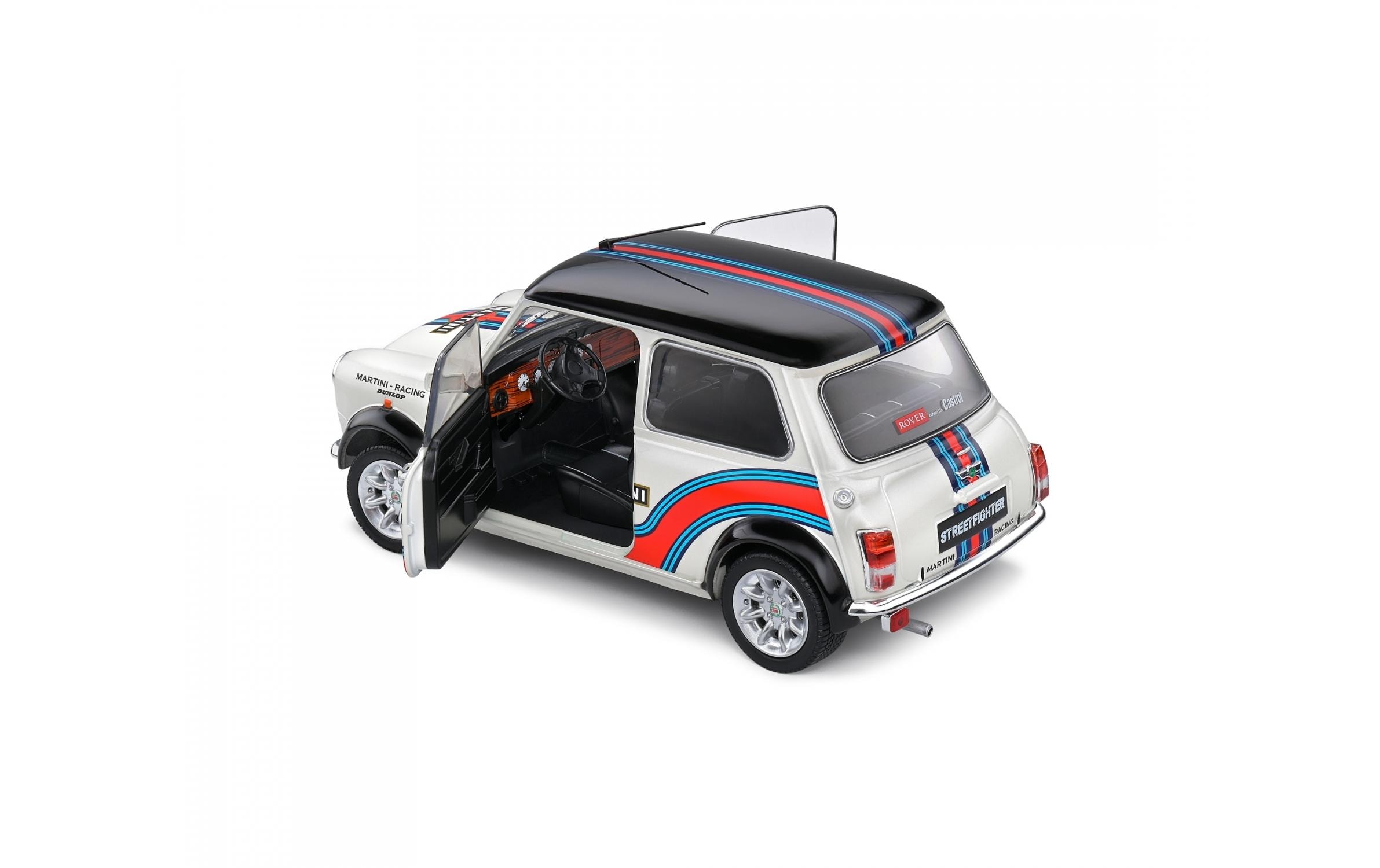 Sportwagen Mini Cooper Martini Evo, 1:18Detailgetreues Modellauto für Sammler im Massstab 1:18