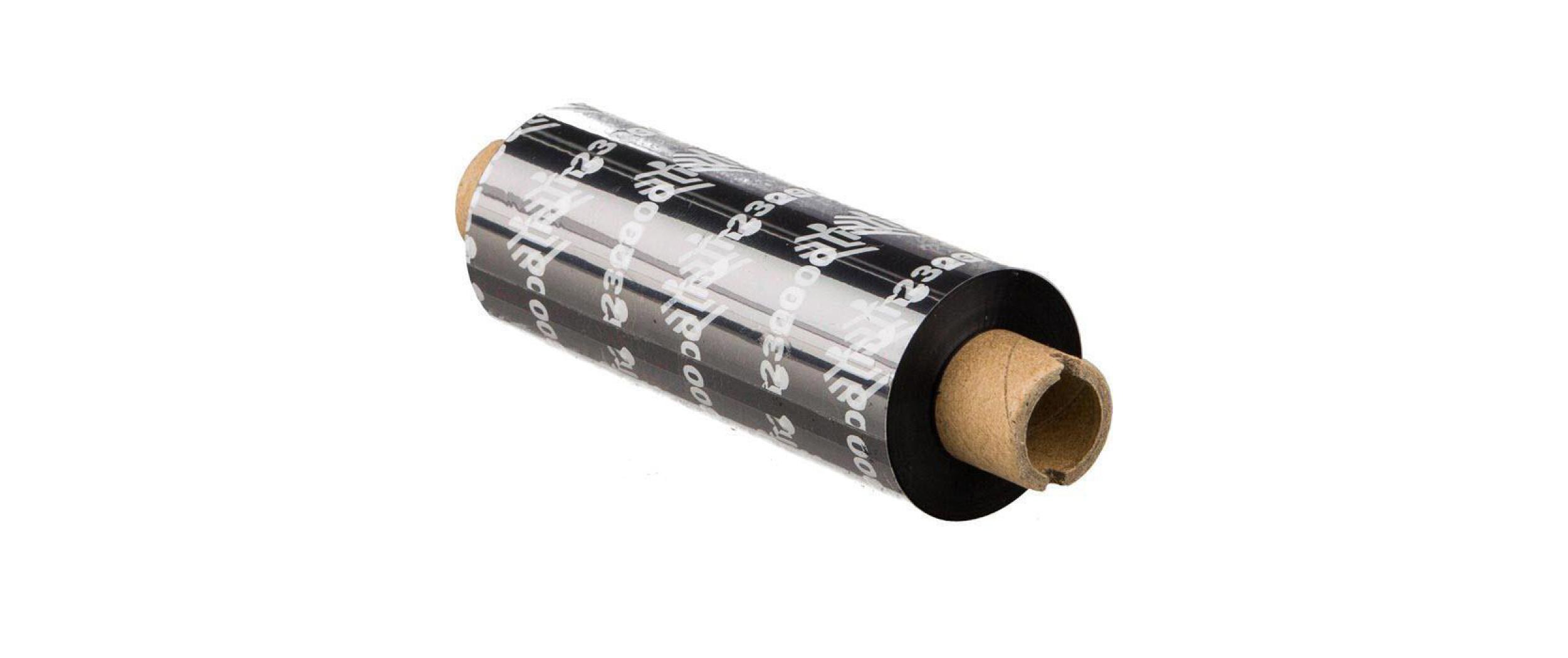 Farbband Thermo Transfer 110 mm Wax (2300)Farbband, Schwarz