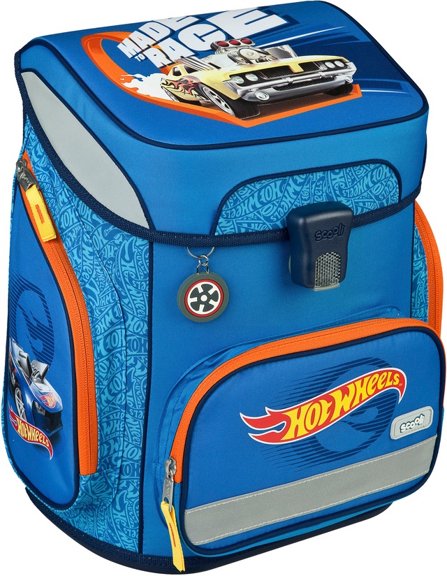 Scooli Schulranzen »EasyFit, Hot Wheels« Reflektoren