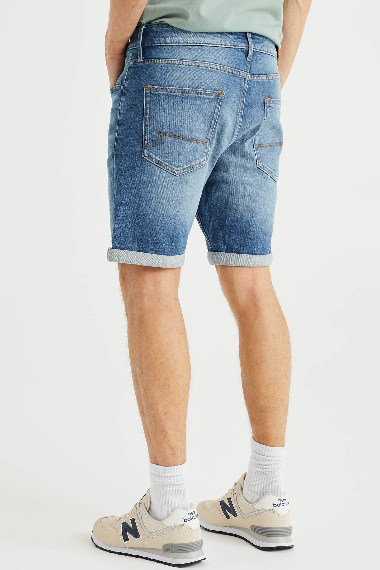 regular fit denimshort met stretch Blue Ridge Blauw