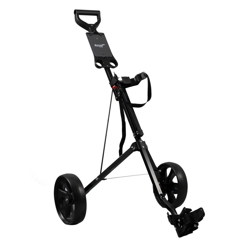 Golftralle 2 Hjul Svart