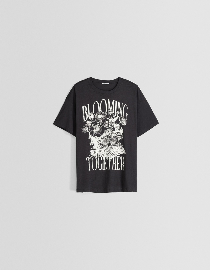 Camiseta de manga curta com estampa