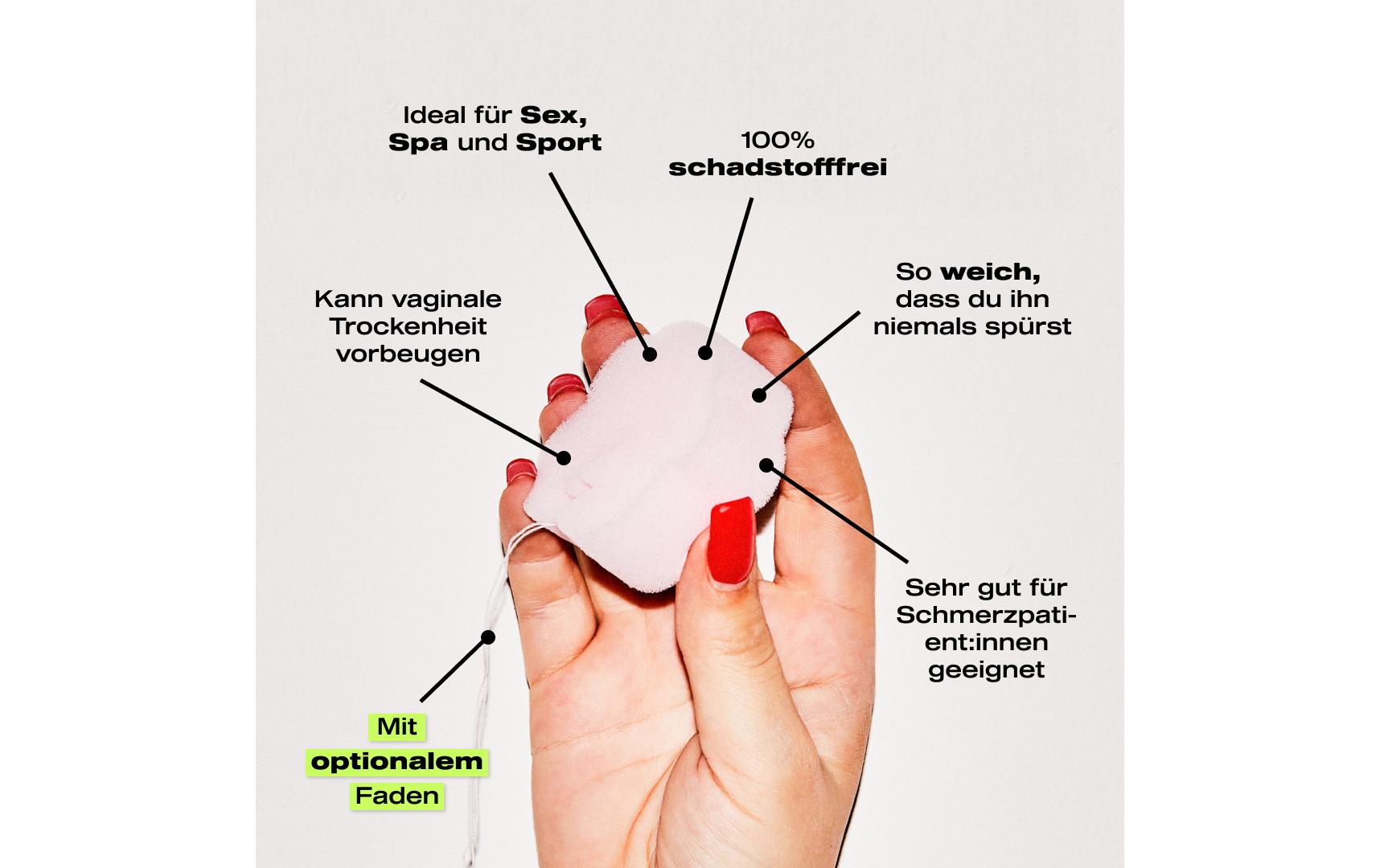 Soft-Tampon 2.0 48 StückWeiche Tampons mit optionalem Faden