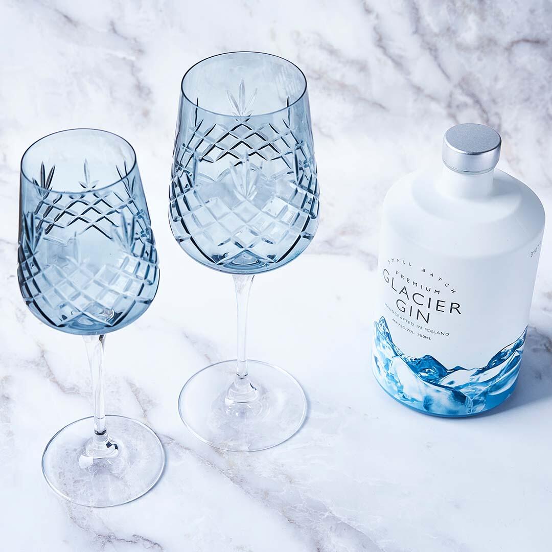 Frederik Bagger  Crispy Sapphire Monsieur rødvinsglas, blå, 2 stk - 45 cl