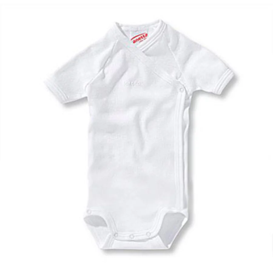 SANETTA Baby Wickelbody 14 Arm weiß