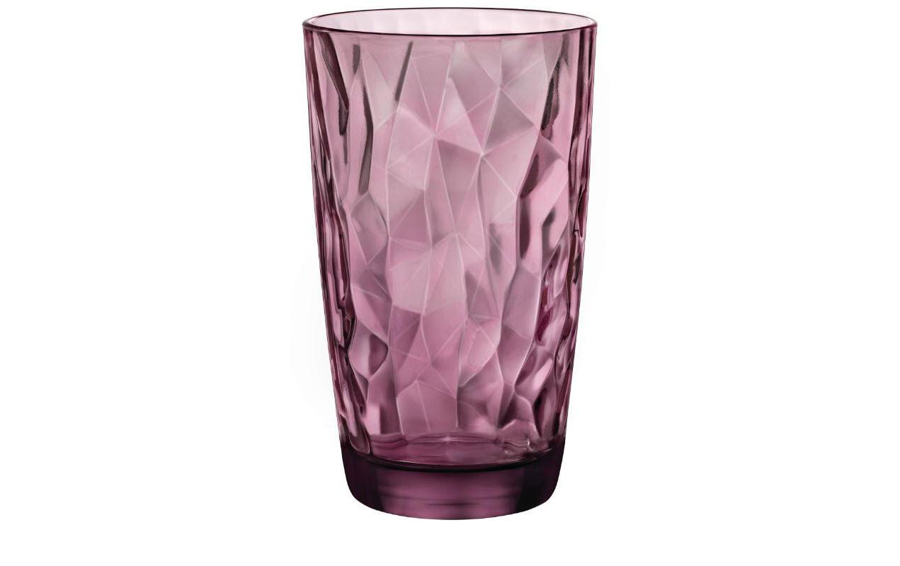 Longdrinkglas Diamond 470 ml, 6 Stück, ViolettLongdrinkbecher