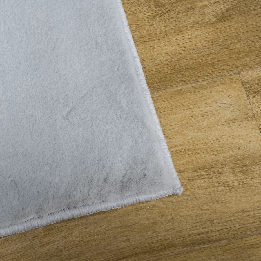 HOMCOM Teppich mit Gleitsicherheit grau