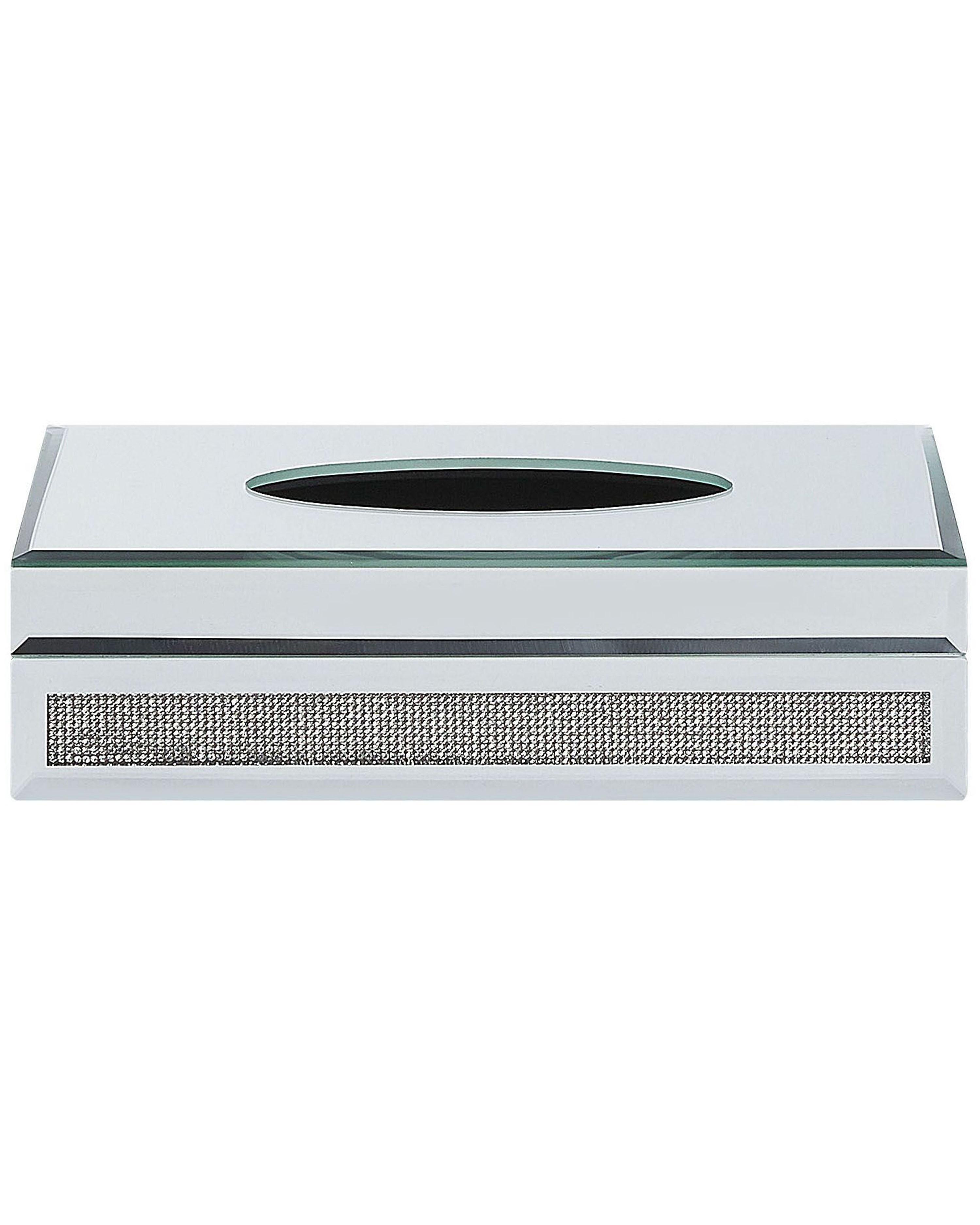 Tissuehouder CHARLY Glas Zilver