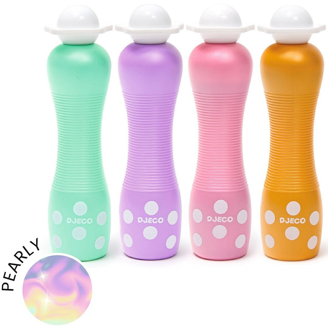 Djeco schuimmarkers pearly - 4st