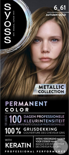 Syoss Coloration Permanente Metallic Collection 6_61 Caramel Doré 1 Kit