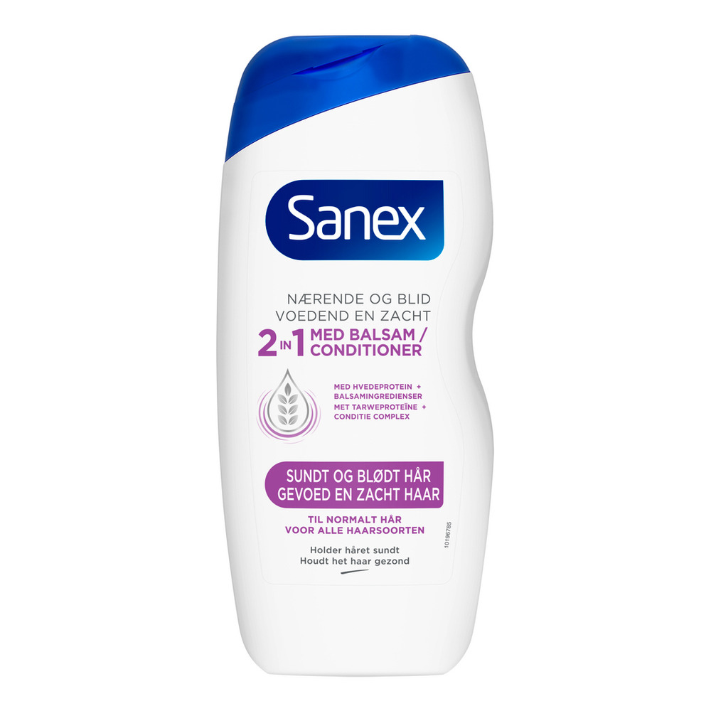Sanex Shampoo med balsam 2-in-1 - 250 ml.