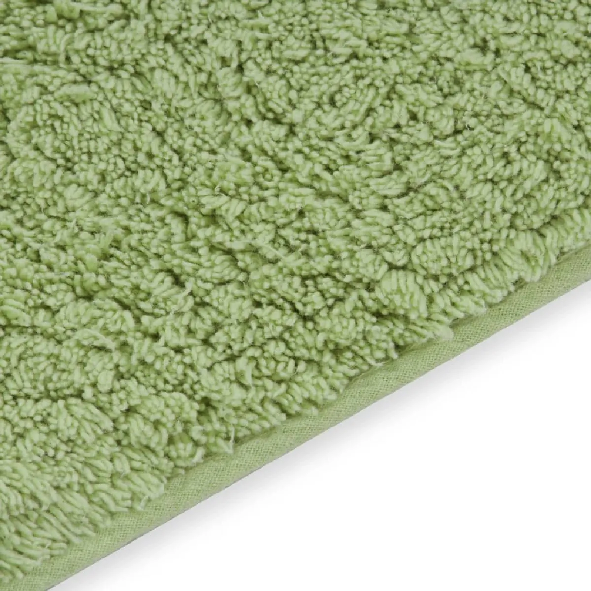 Jeu de tapis salle de bain 3 pcs vert vidaXL