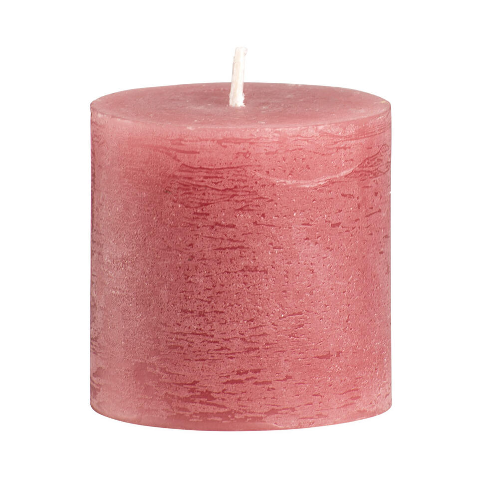 Stompkaars rustiek Sfeer - oudroze - 7 cm