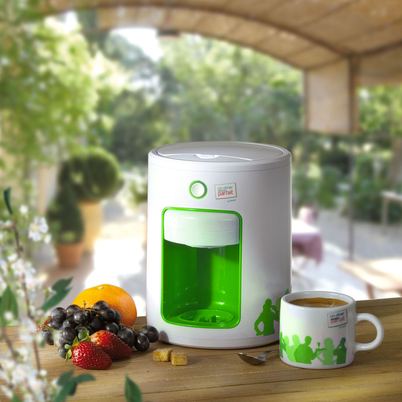 UDPP Machine à expresso blanc/vert