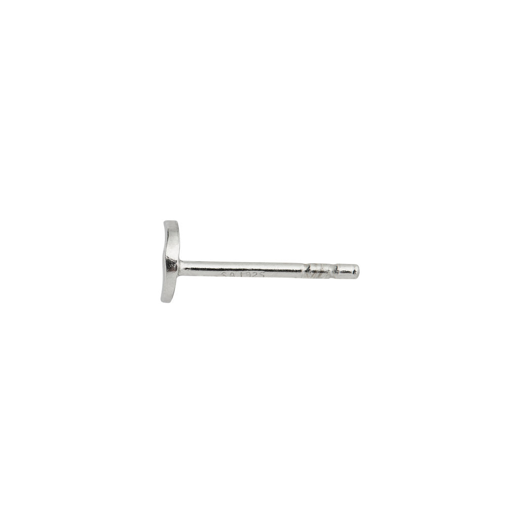 STINE A Jewelry  Tout petit bella moon ørestikker, sølv - H:4,9 mm.