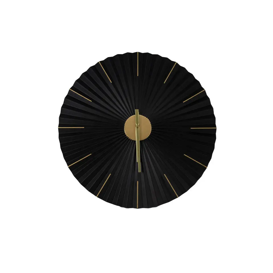 Art for the Home Klok Luxe zwart en goud Hangende Klok Origami 59cm