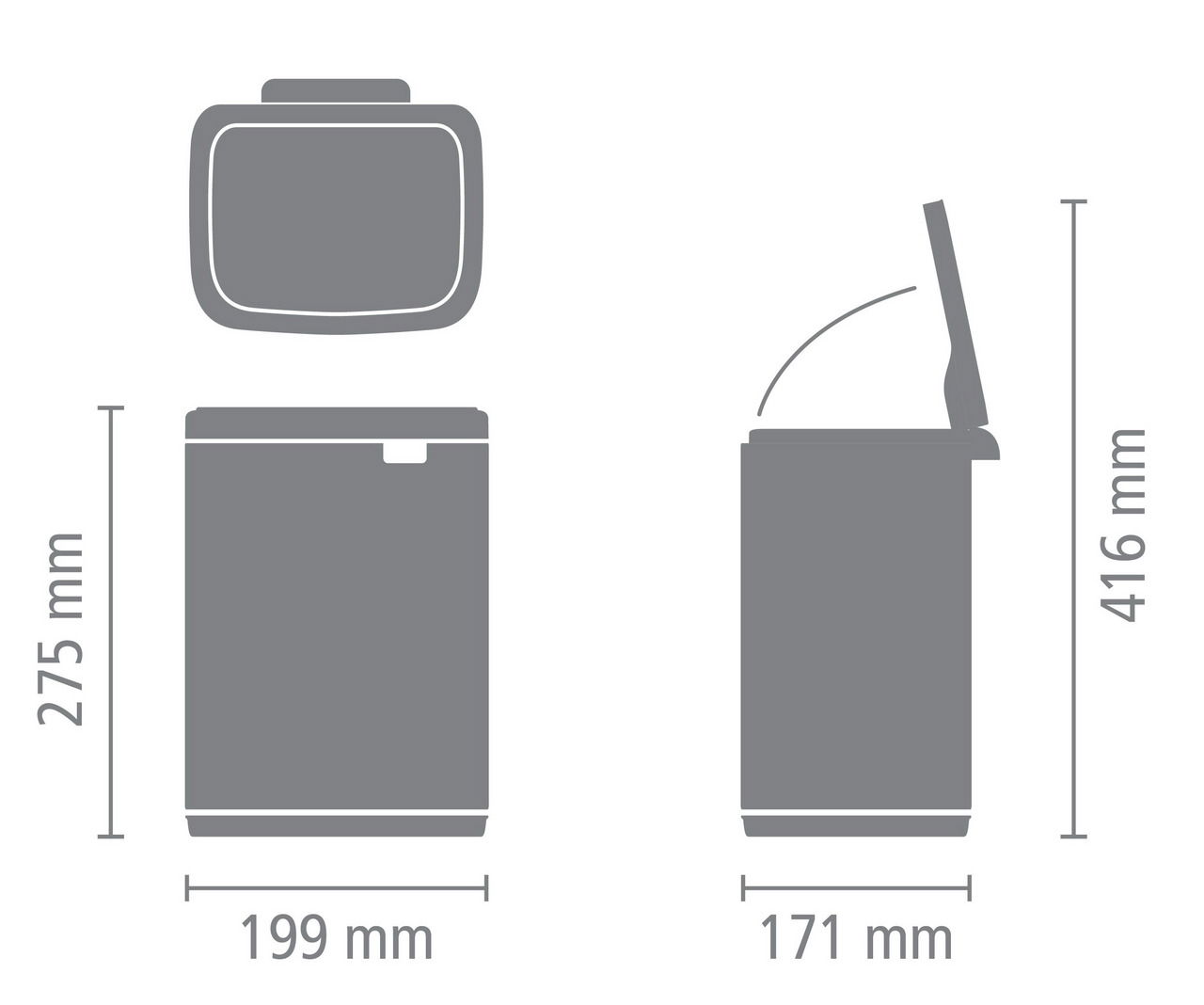 Brabantia Abfallbehälter 4L BO