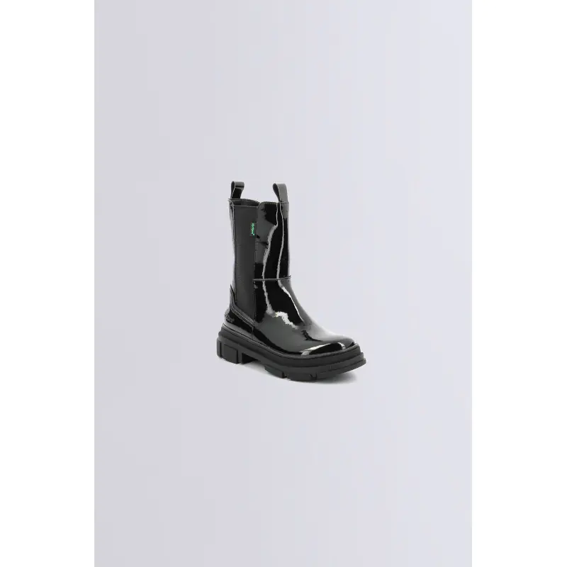 KICK GOZ NOIR VERNIS BOOTS Cuir Fille