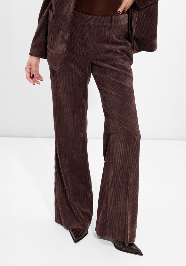 bruine luisa cerano wijde broek 628851/3556