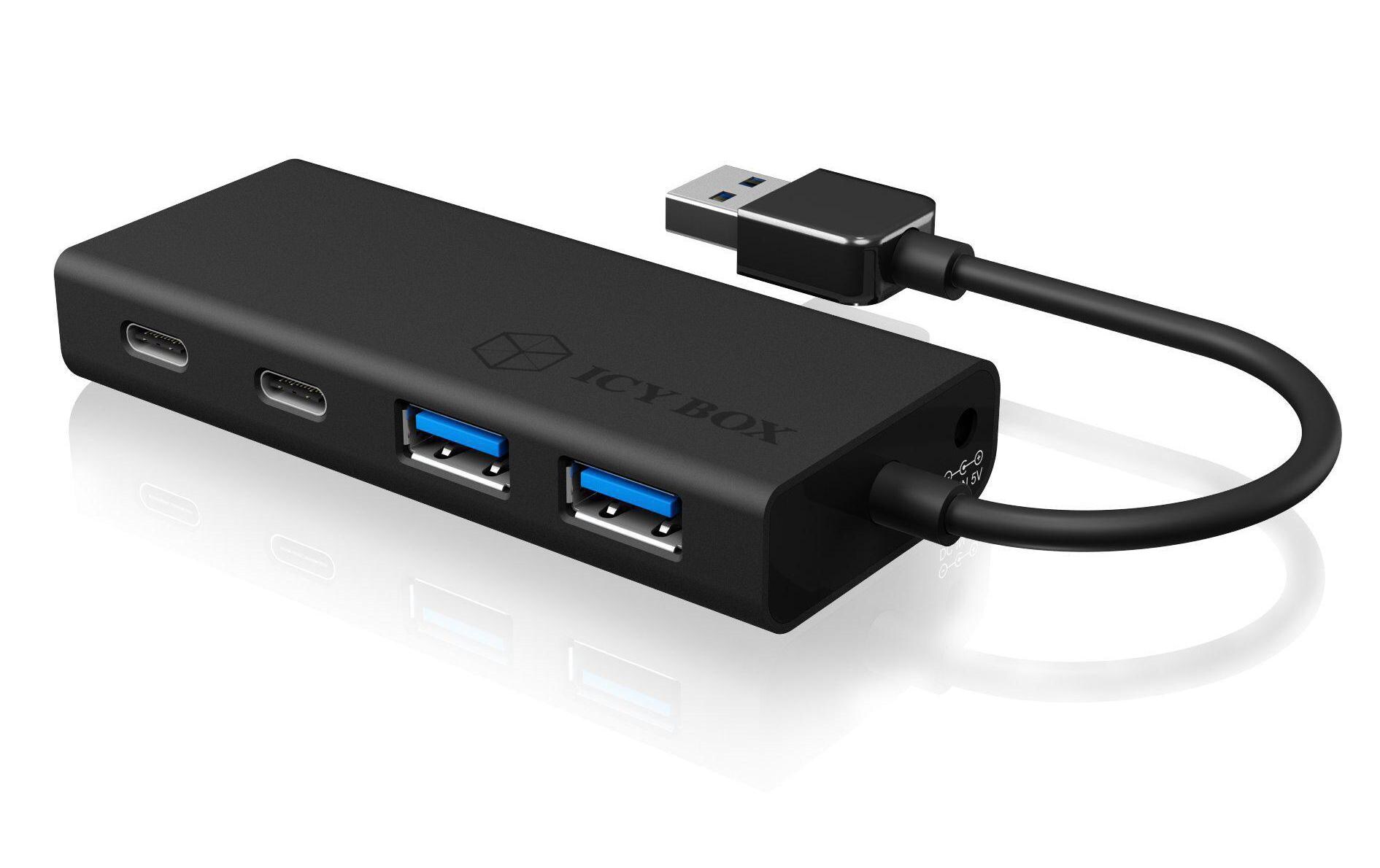 USB-Hub IB-HUB1426-U3USB 3.0 Hub Type-A zu 2x Type-C und 2x Type-A