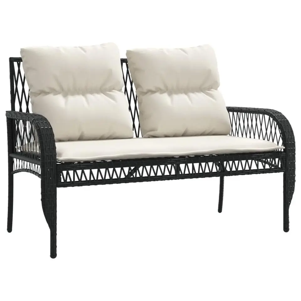 vidaXL - Loungeset - Zwart - Poly rattan