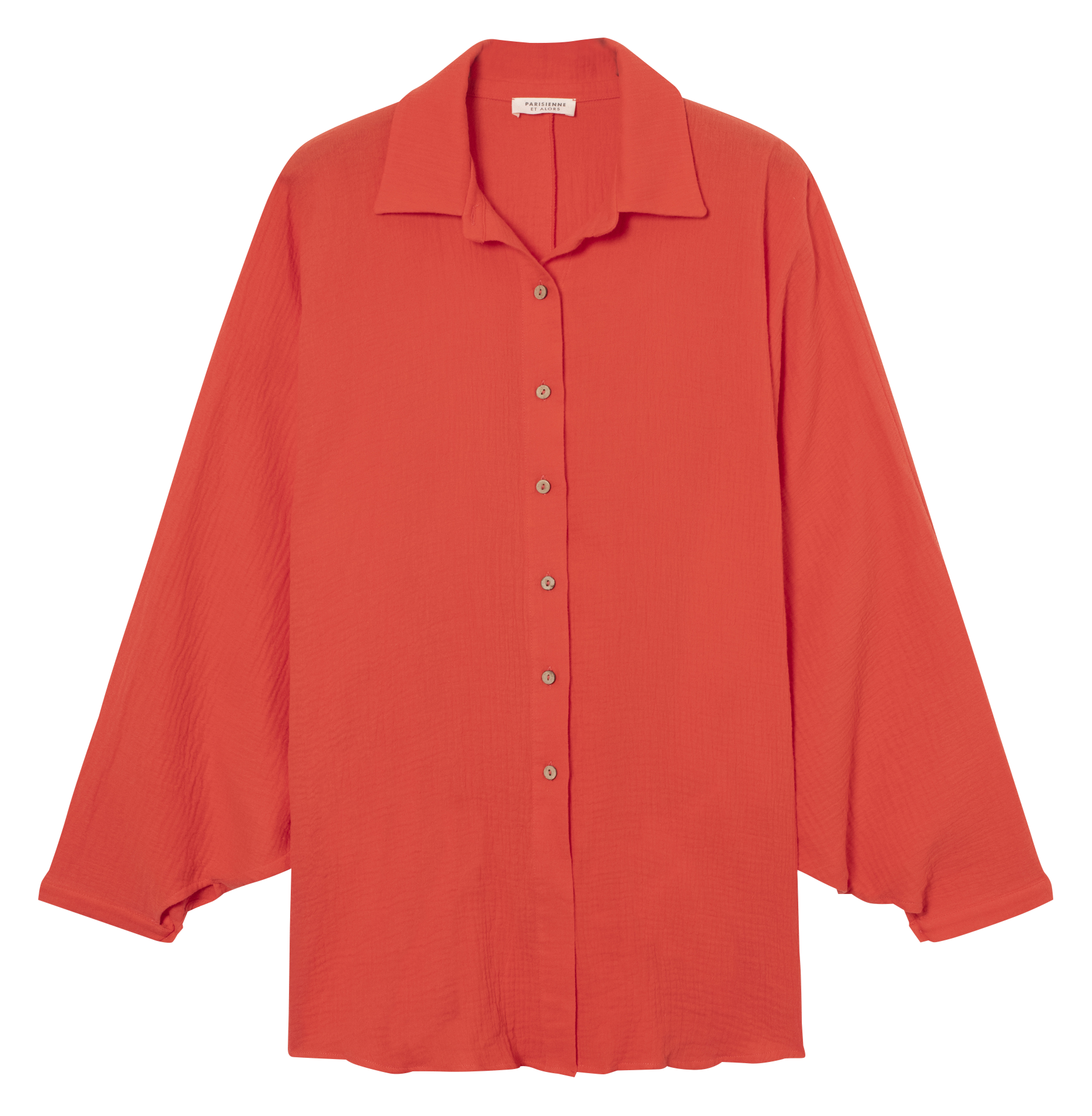 ALGER - Tunique oversize en coton | Orange