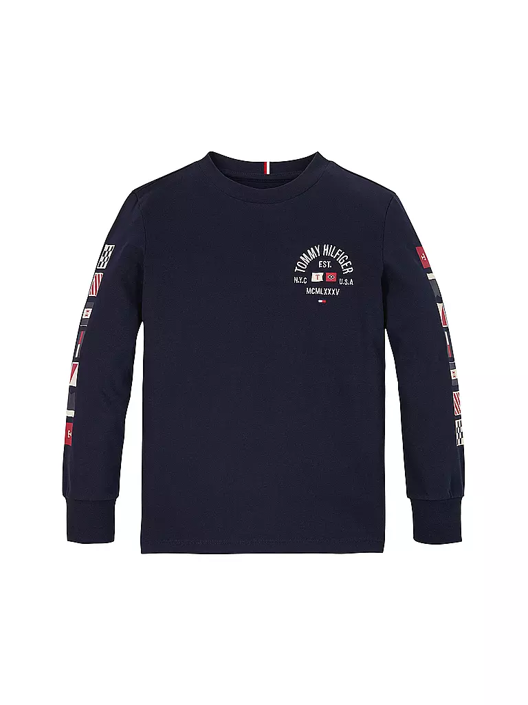 TOMMY HILFIGER Jungen Langarmshirt dunkelblau