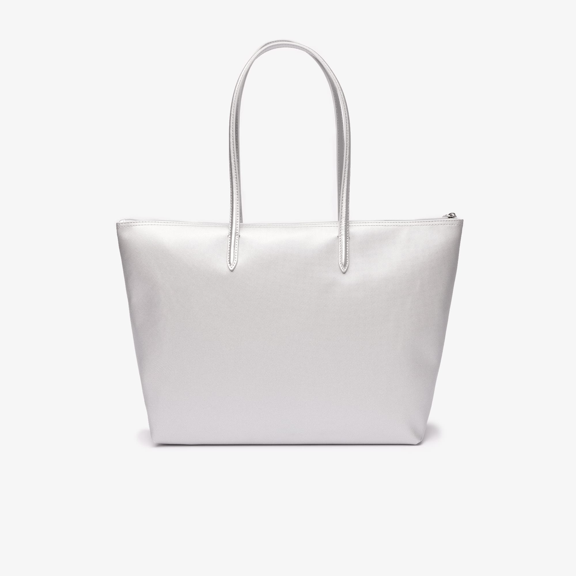 Grand sac cabas L.12.12 grand modèle en toile enduite Sacs à main & Cabas - Gris - Lacoste - Femme
