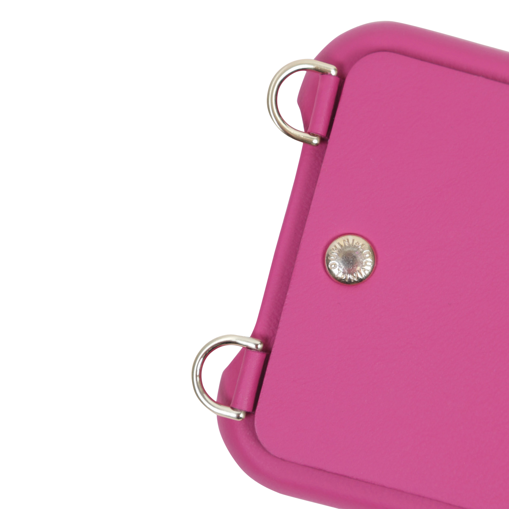 LOU - Etui pour iPhone avec pochette en cuir| Rose