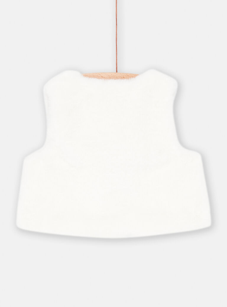 Cardigan en fausse fourrure pour bébé fille