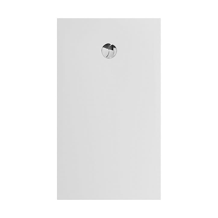 Receveur de douche 80 x 140 cm, recoupable, blanc, Allibert Karbon