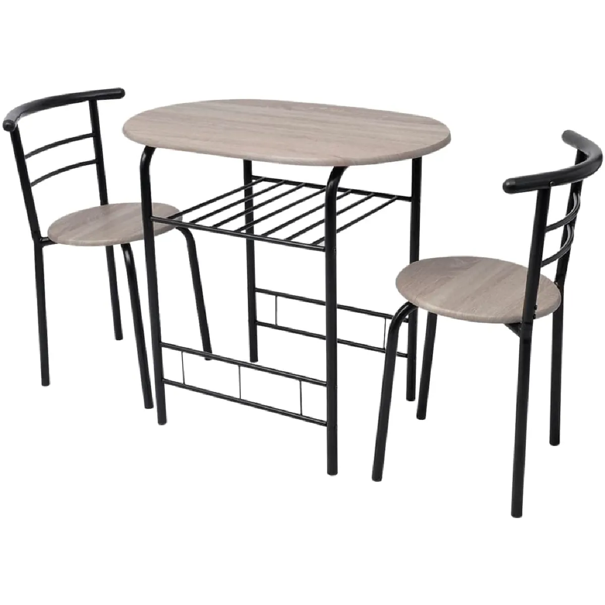 Vidaxl Ensemble meuble salle à manger MDF noir