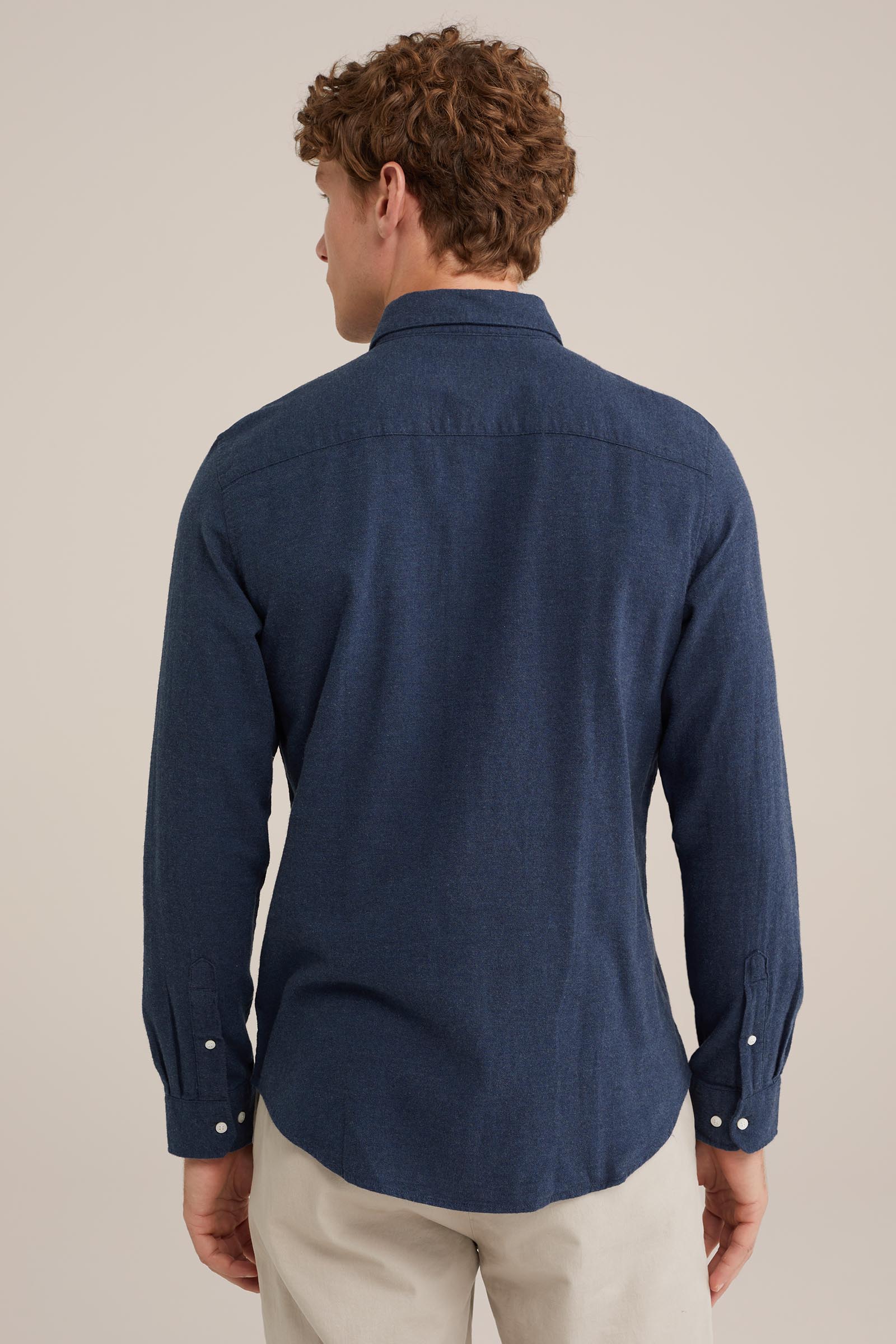 flanellen overhemd WE Fashion Donkerblauw