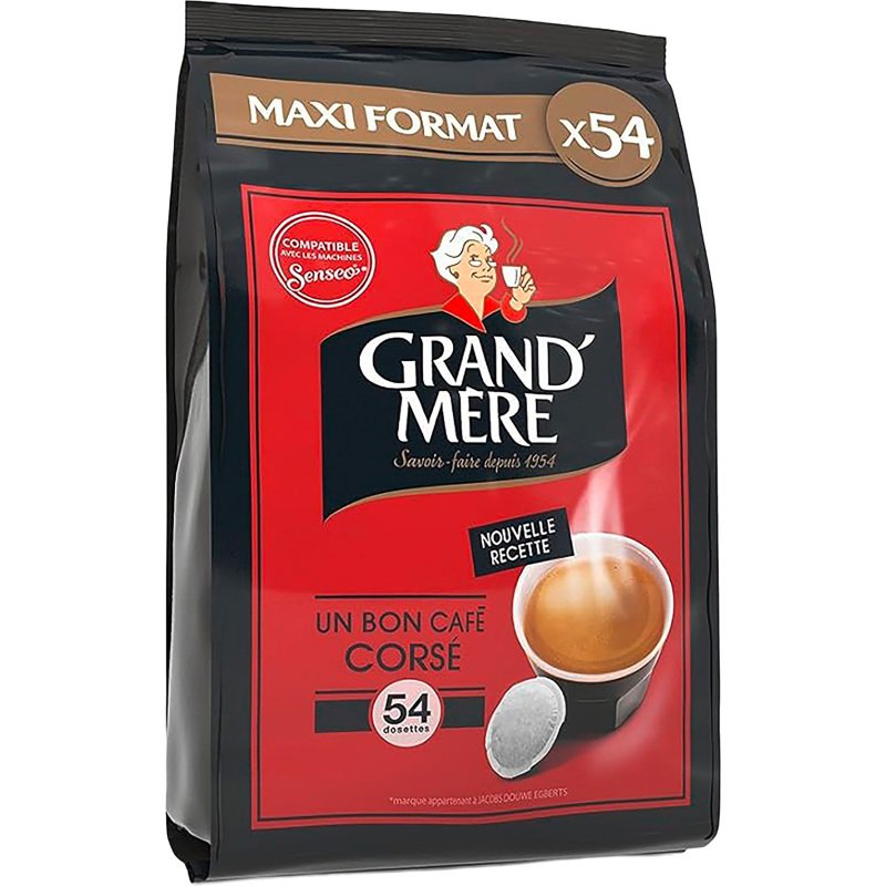 Dosettes de café Grand Mère Corsé - Paquet de 54