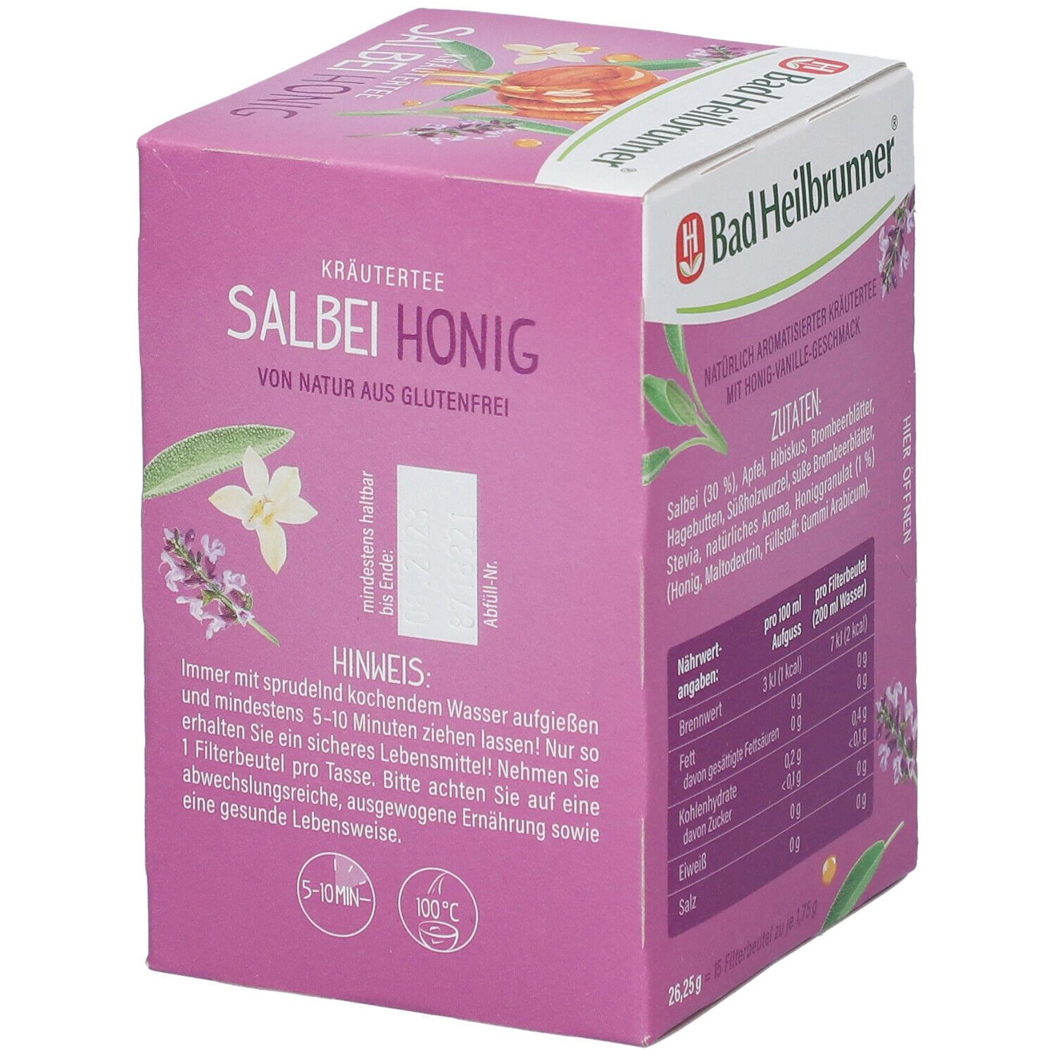 Bad Heilbrunner® Salbei-Honig Tee