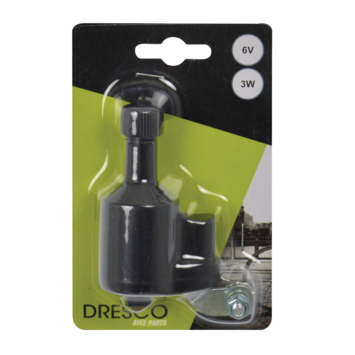 Dresco dynamo 1-polig zwart