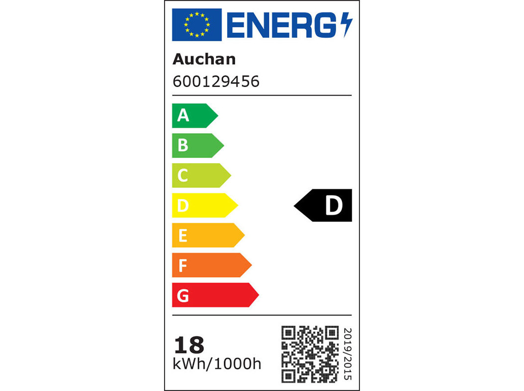 LÂMPADA LED STANDARD AUCHAN E27 150W LUZ AMARELA