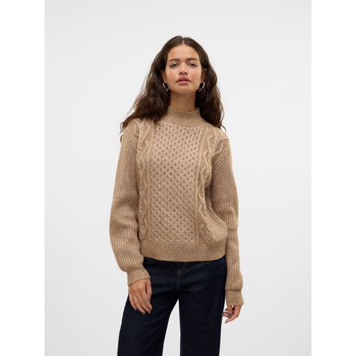 Vero Moda Universe Striktrøje, Silver Mink, XL