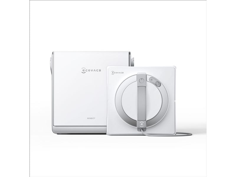 Ecovacs Fensterputzroboter Winbot W2 Pro Omni Grau/Weiss Intelligente Fensterreinigung mit innovativer Technologie für streifenfreie Sauberkeit