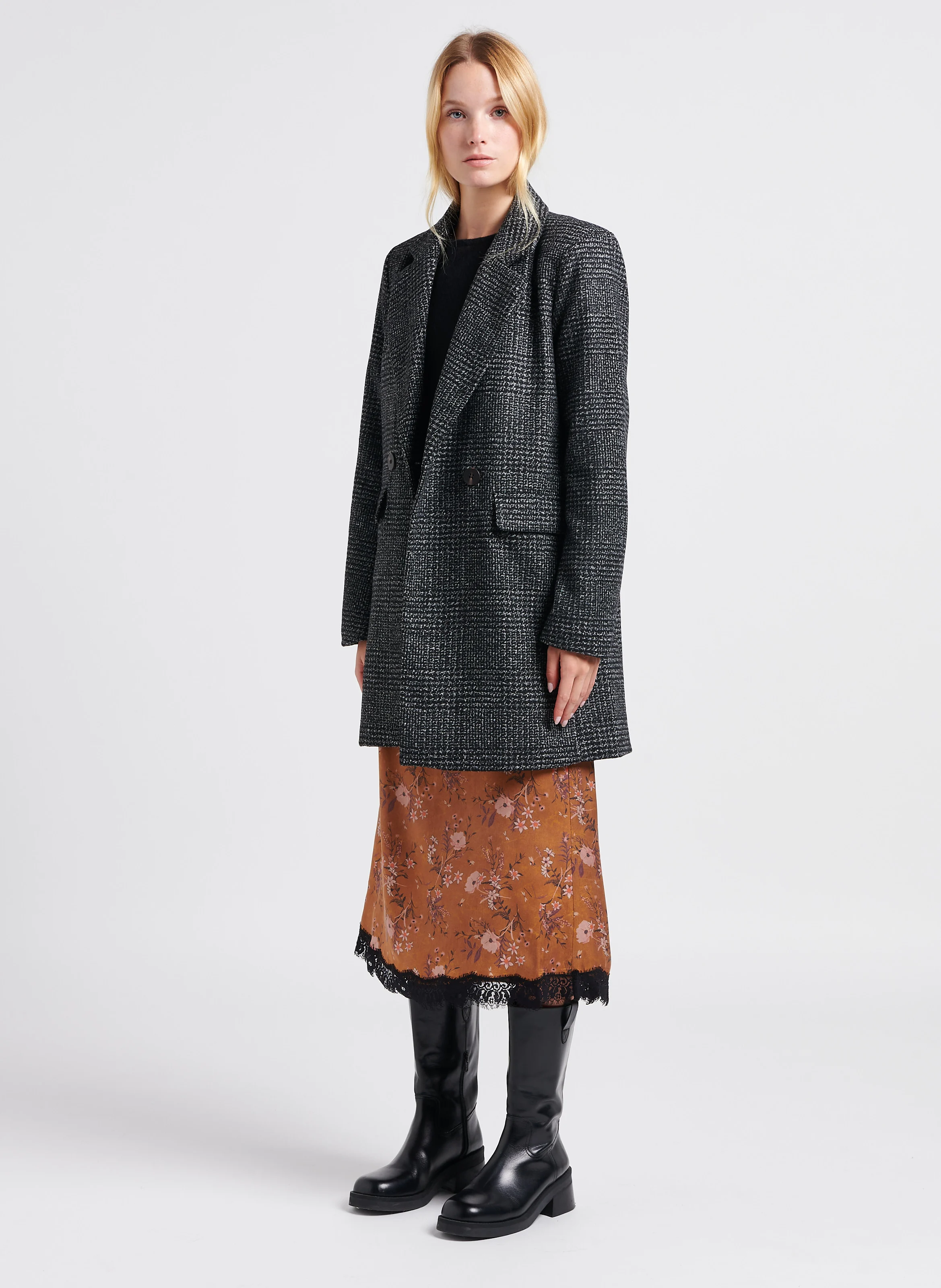 LEY - Manteau longue| Noir